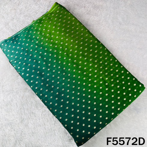 Zari Work Ombre Shade Chinnon Chiffon Fabric - F5572