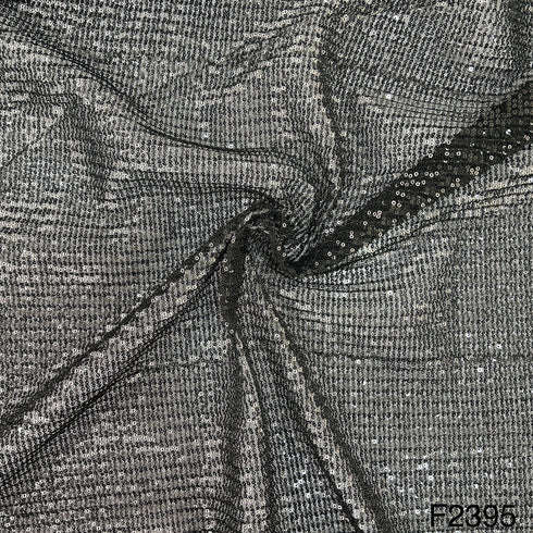 Sequins Crushed Net Fabric- F2395