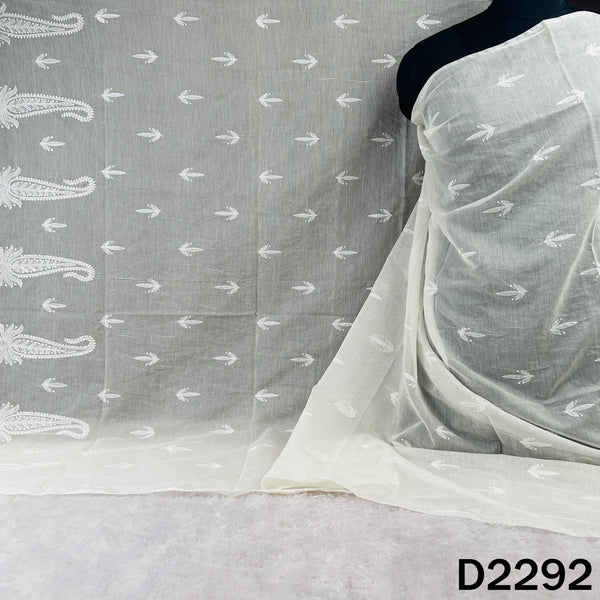 Dyeable Thread Work Chanderi Silk Dupatta - D2292