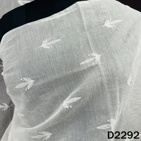 Dyeable Thread Work Chanderi Silk Dupatta - D2292