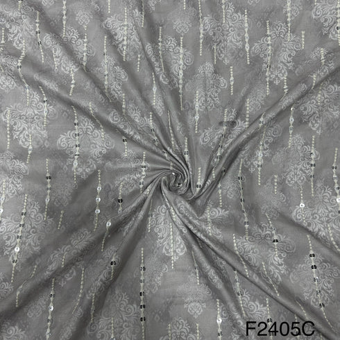 Thread Sequins Rayon Fabric-F2405