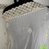 Dyeable Thread Sequins Embroidered Organza Dupatta-D2095