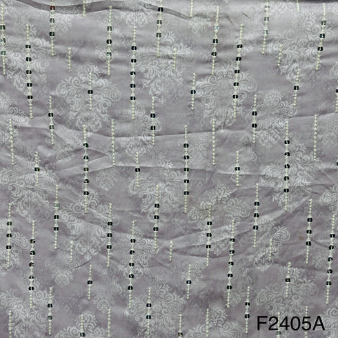 Thread Sequins Rayon Fabric-F2405