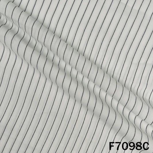Stripes Linen Slub Fabric - F7098
