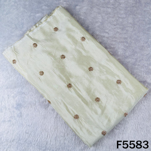 Dyeable Cut Dana Pearl Work Shimmer Tissue Fabric - F5583