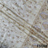 Dyeable Cut Dana Zari Sequins Pearl Embroidered Shimmer Tissue Fabric - F5588