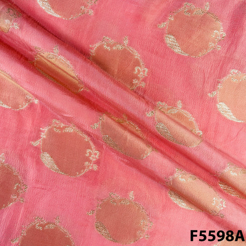 Zari Work Shimmer Tissue Fabric - F5598