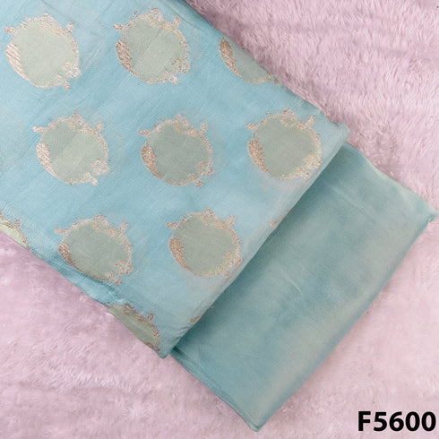 Zari Work Shimmer Tissue Fabric - F5600