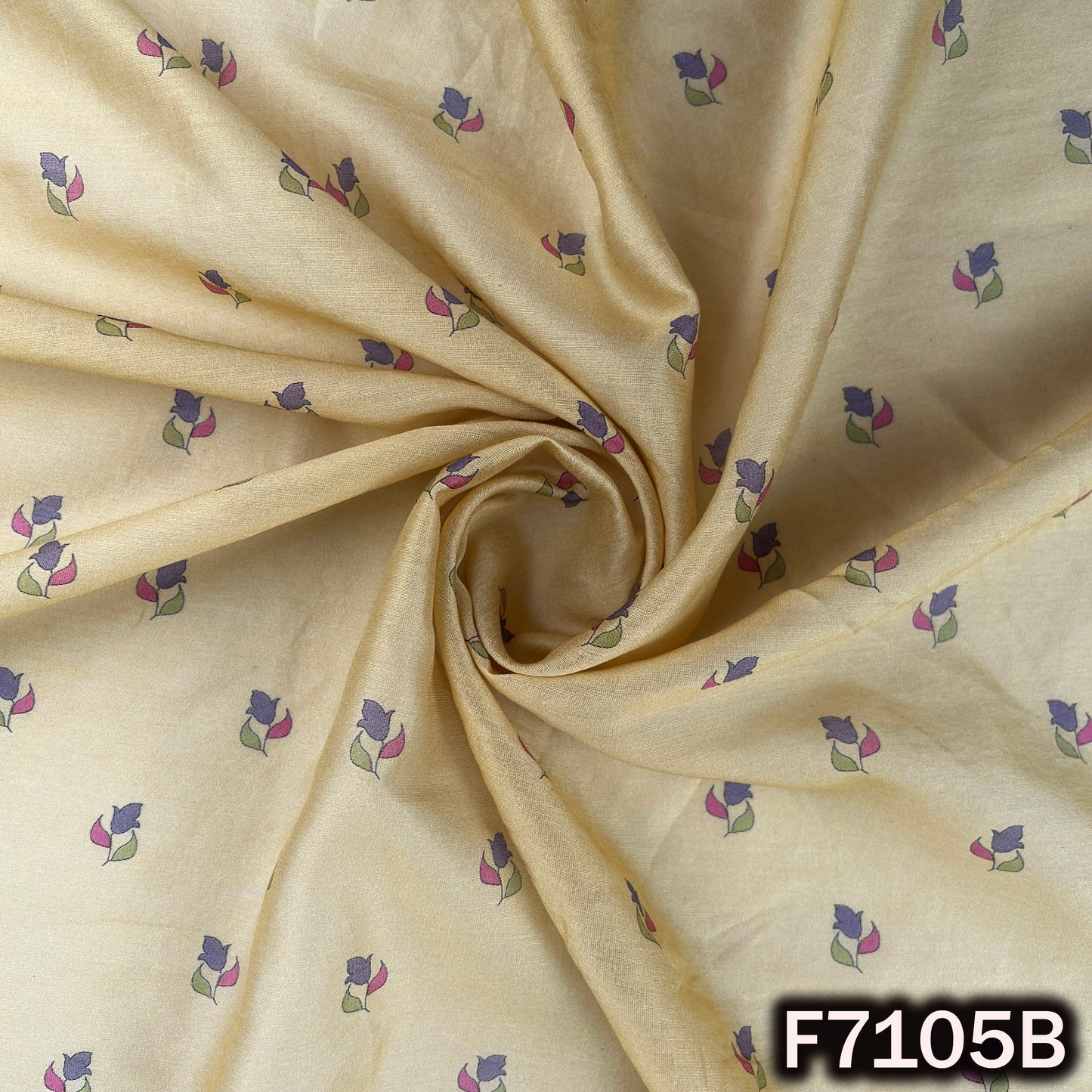 Printed Chanderi Silk Fabric - F7105