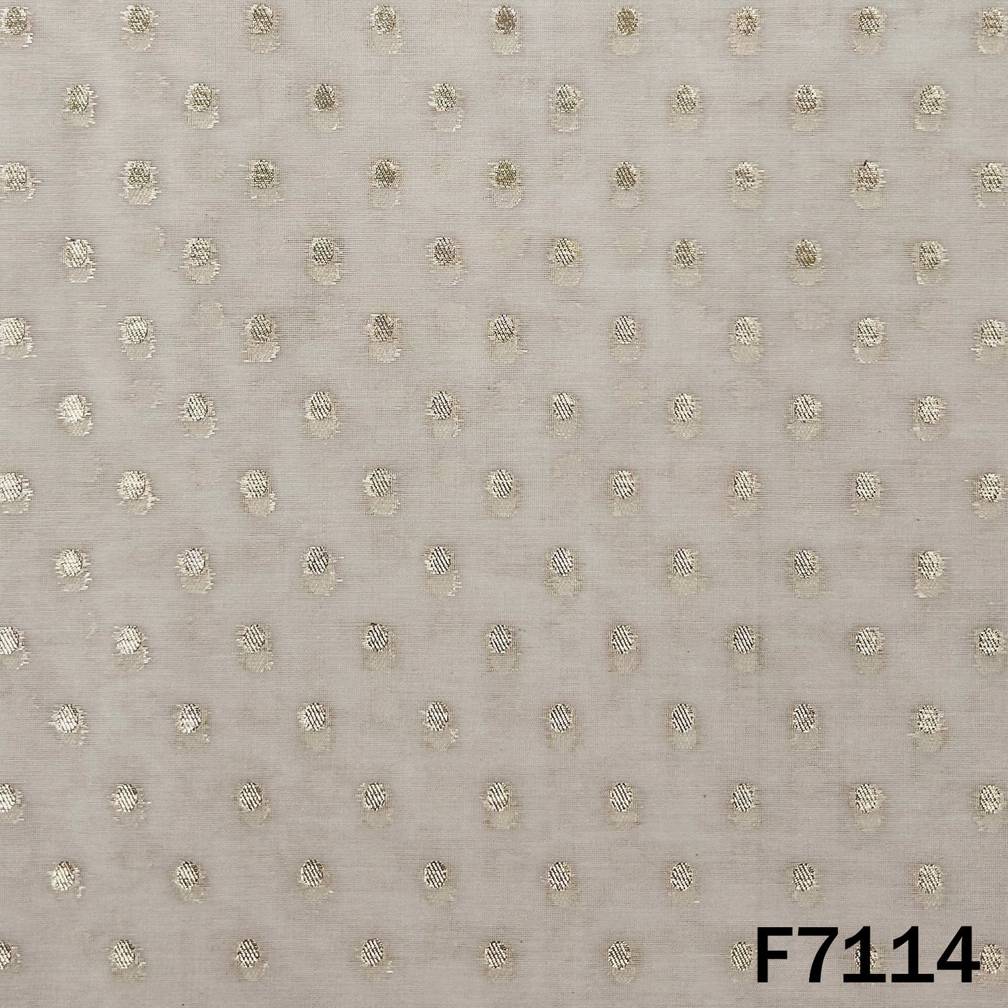 Dyeable Zari Work Chanderi Fabric - F7114