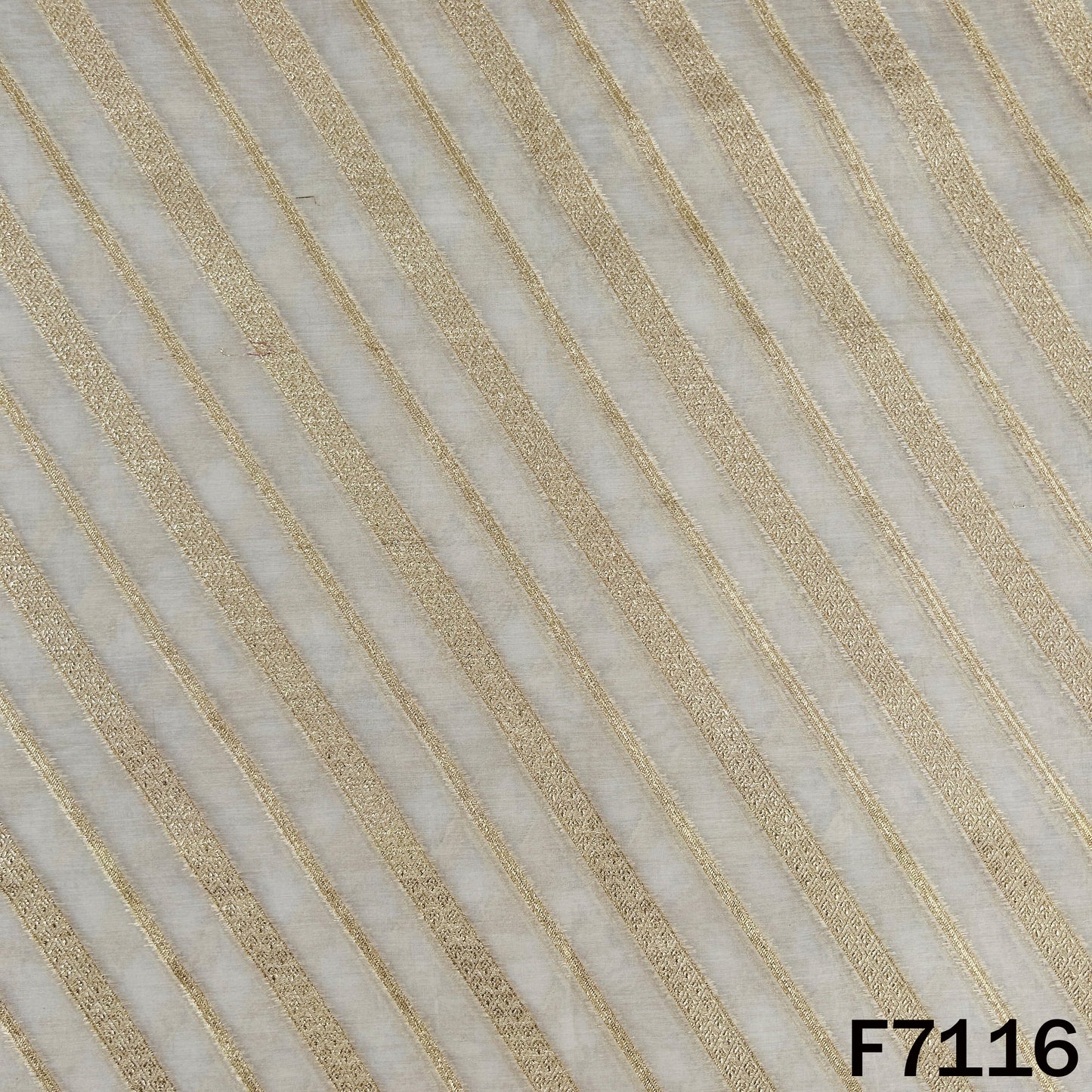 Dyeable Zari Work Chanderi Fabric - F7116