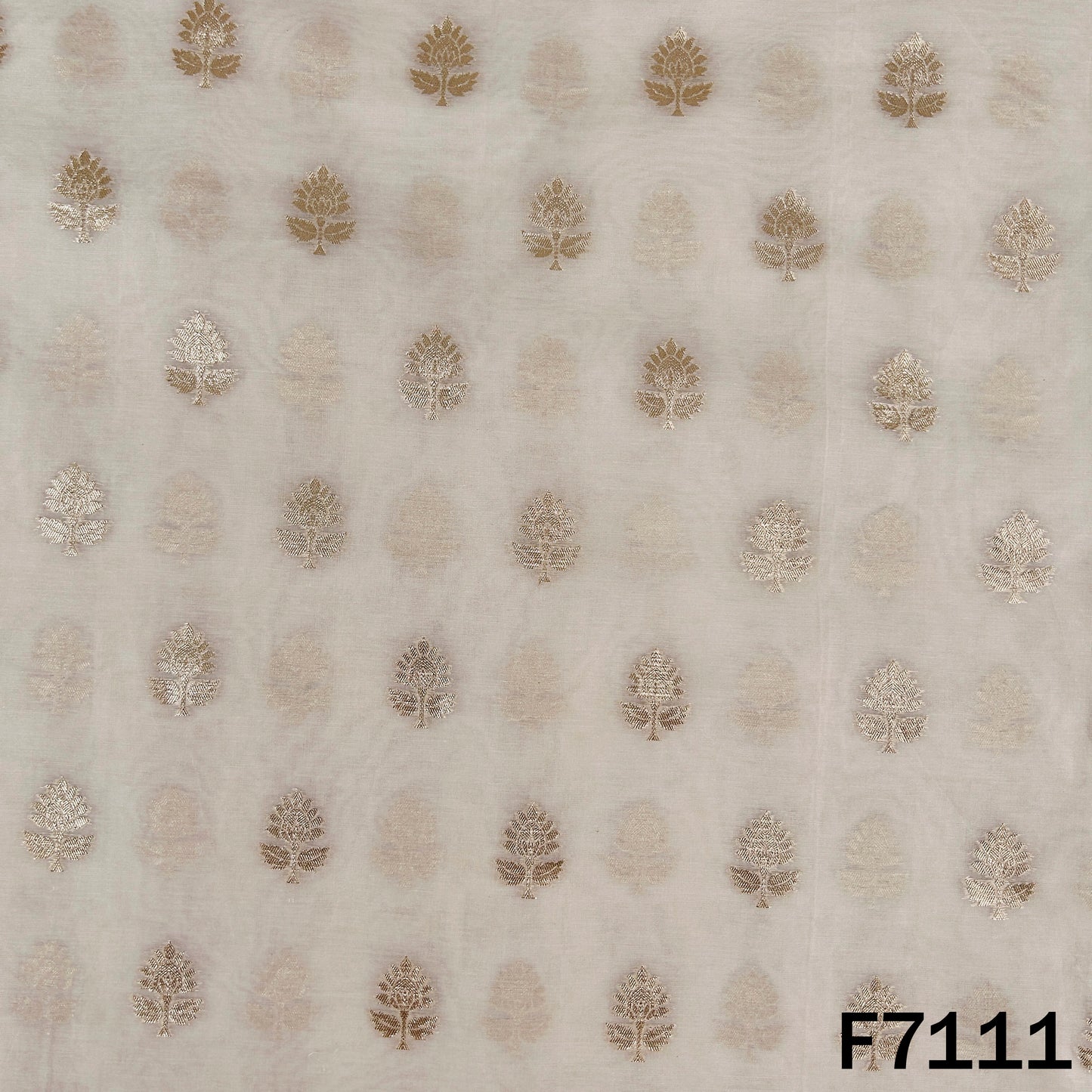 Dyeable Zari Work Chanderi Fabric - F7111