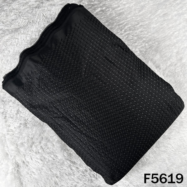 Thread Sequins Embroidered Modal Satin Fabric - F5619