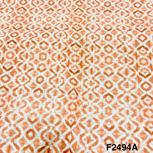 Printed Chikankari Cotton Fabric-FR2494