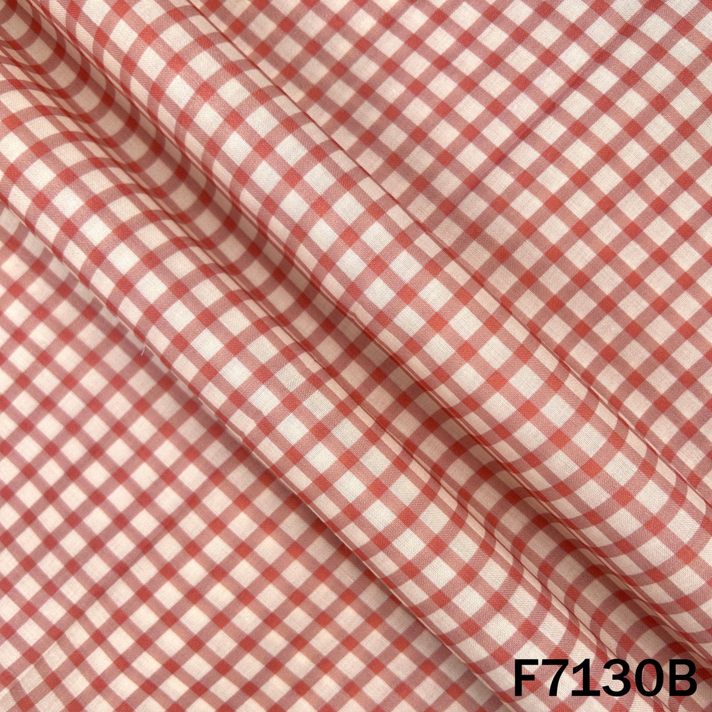 Check Print Cambric Cotton Fabric - F7130