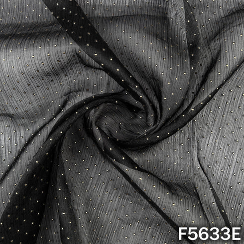 Dew Drops Self Stripes Jimmy choo Fabric - F5633