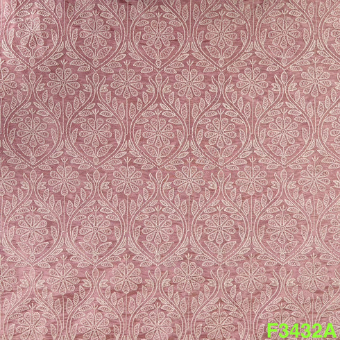 Thread Embroidered Shimmer Tissue Fabric-F3432