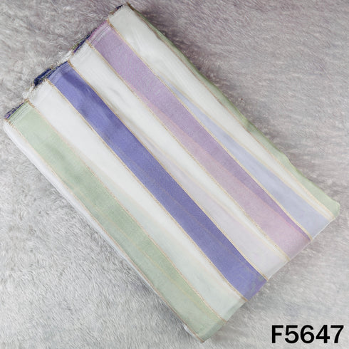 Zari Work Tissue Fabric - F5647