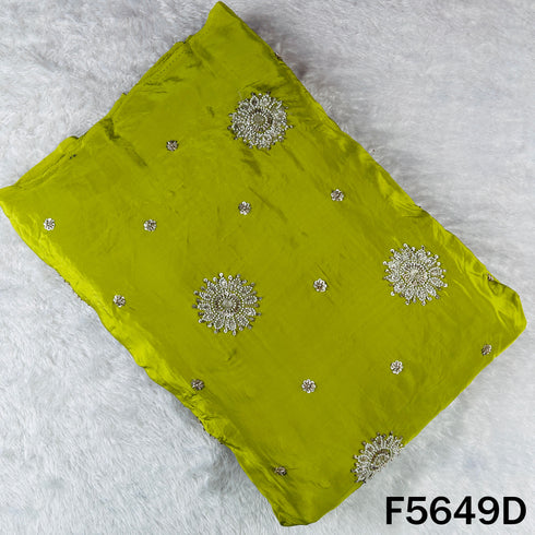 Cut Dana Zari Sequins Work Crepe Fabric - F5649