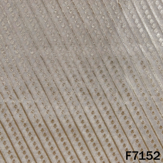Dyeable Zari Work Chanderi Fabric - F7152