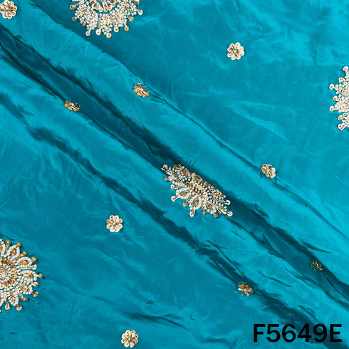 Cut Dana Zari Sequins Work Crepe Fabric - F5649