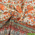 Positional Print Thread Embroidered Cotton Fabric-F3441