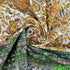 Positional Print Thread Embroidered Cotton Fabric-F3441