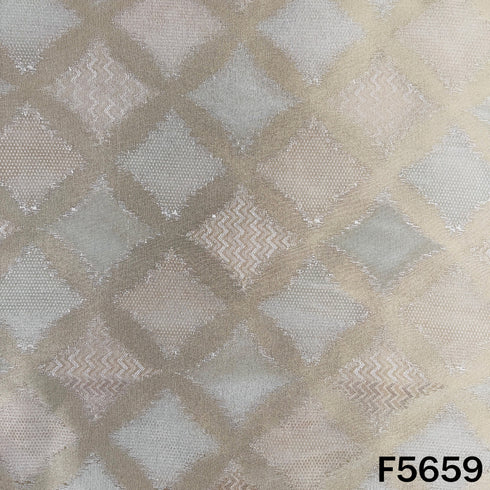 Dyeable Self Jacquard Tissue Fabric - F5659