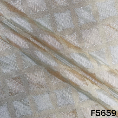 Dyeable Self Jacquard Tissue Fabric - F5659