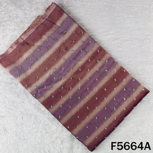 Cut Dana Zari Work Shimmer Tissue Fabric - F5664