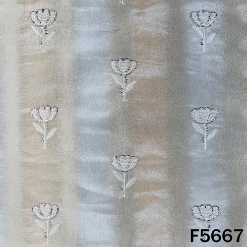 Cut Dana Thread Work Shimmer Tissue Fabric - F5667