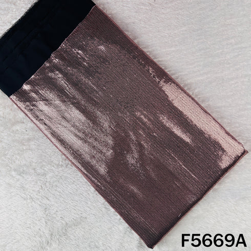 Thread Sequins Work Georgette Fabric - F5669