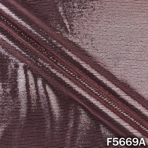 Thread Sequins Work Georgette Fabric - F5669