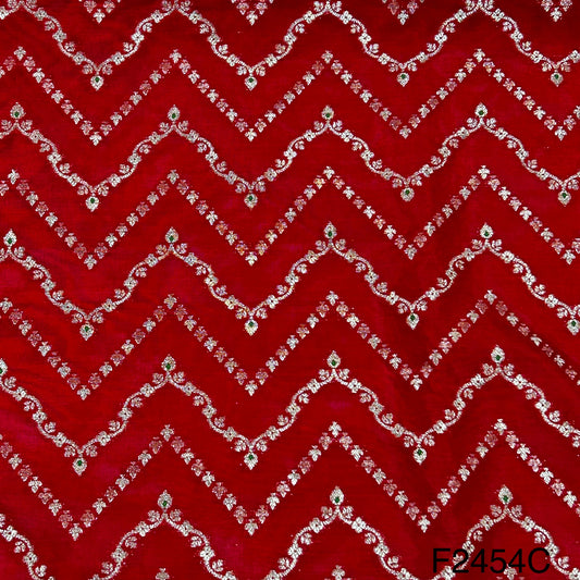 Silk Brocade Fabric-F2454