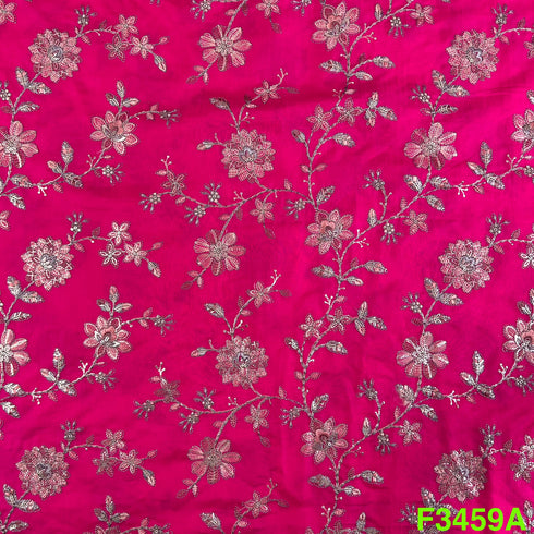 Thread Sequins Embroidered Modal Silk Fabric F3459