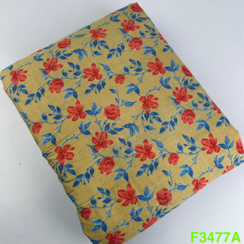 Block Print Cotton Fabric-F3477