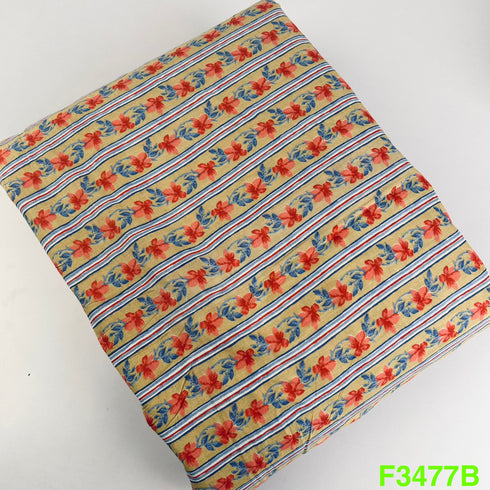 Block Print Cotton Fabric-F3477