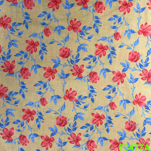 Block Print Cotton Fabric-F3477