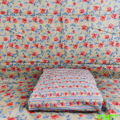 Block Print Cotton Fabric-F3477