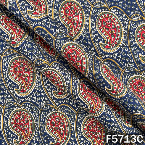 Block Print Cotton Fabric - F5713