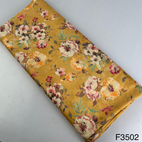 Printed Satin Crepe Fabric-F3502