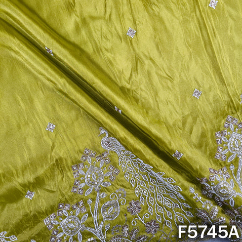 Cut Dana Zari Sequins Embroidered Shimmer Tissue Fabric - F5745