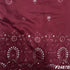Thread Sequins Mirror Embroiderd Cotton Silk Fabric F2487