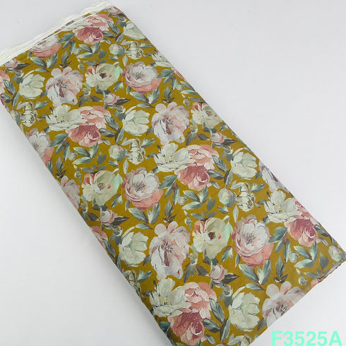 Printed Mul Cotton Fabric-F3525