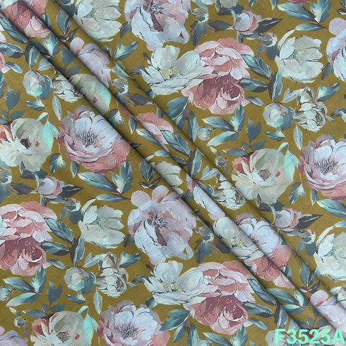 Printed Mul Cotton Fabric-F3525