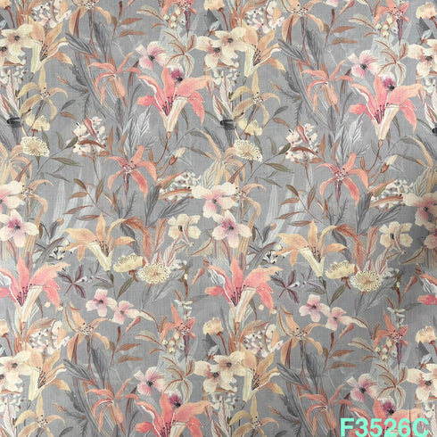 Printed Mul Cotton Fabric-F3526