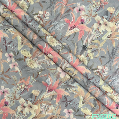 Printed Mul Cotton Fabric-F3526