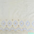 Organza Patch Work Thread Sequins Embroidered Kora Cotton Fabric-F3582