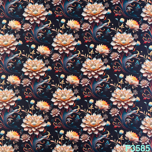 Printed Rayon Fabric-F3585