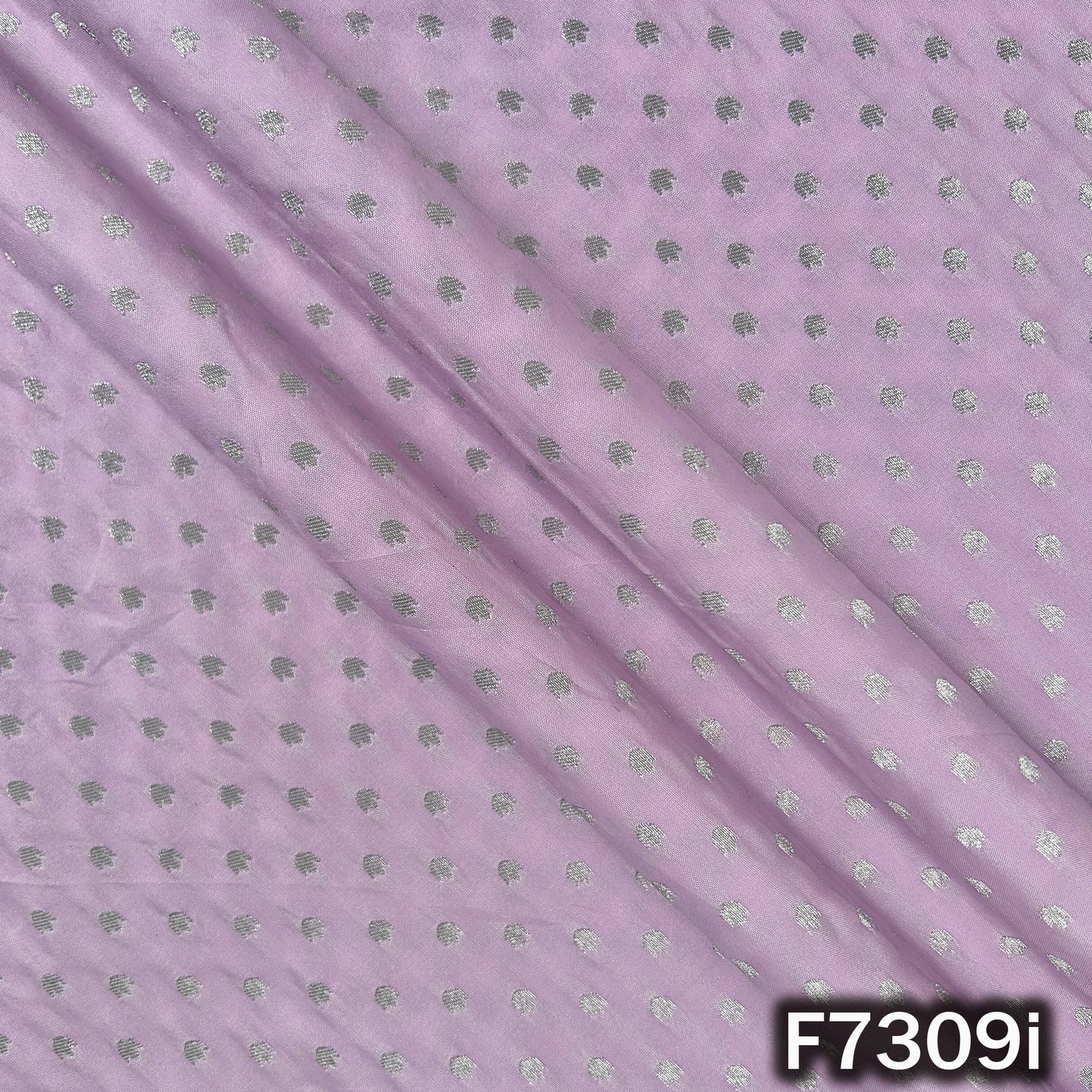 Zari Buti Work Banarasi Silk Fabric - F7309